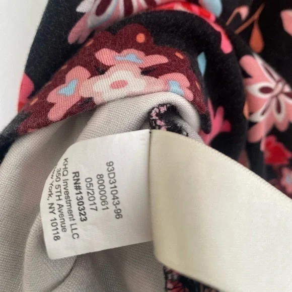 Kate Spade Toddler Designer Dress Floral Button Snap Baby 140/10Y - Picture 5 of 8